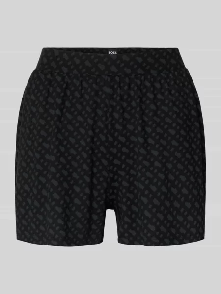 Szorty piżamowe z mieszanki w kroju regular fit model B LOGO SHORTS' Boss