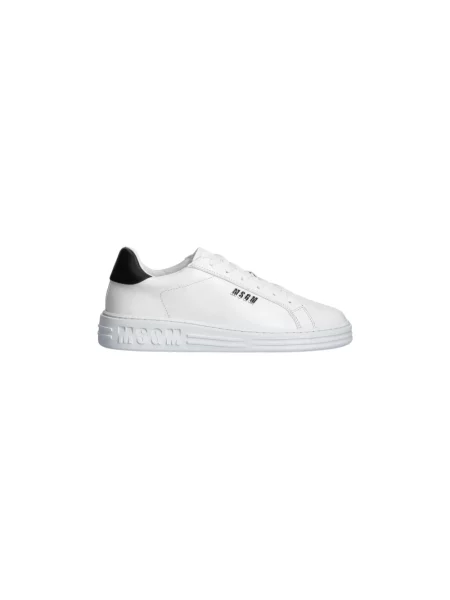 Sneakersy Msgm skórzane białe