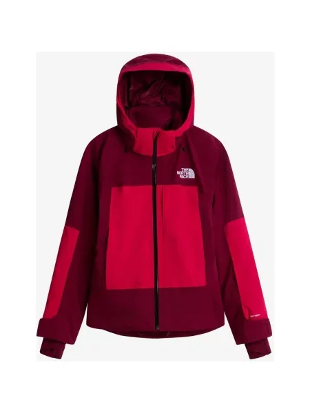 Kurtka z kapturem The North Face Lenado bordowy XS czerwony