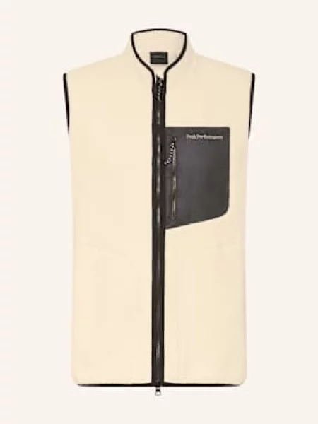 Peak Performance Kamizelka Polarowa Naturerush Pile beige czarna