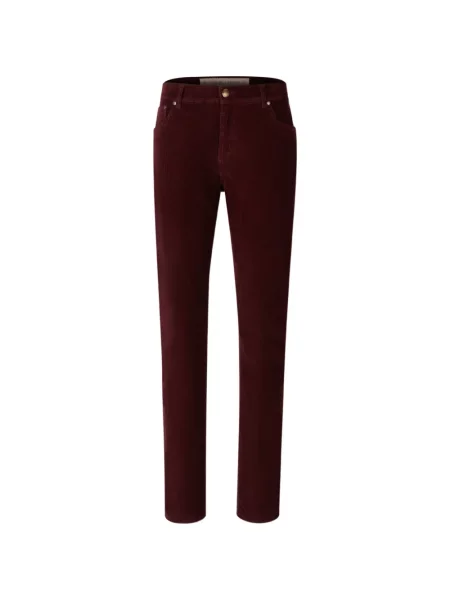 Pantaloni Richard J. Brown de catifea cord roșu