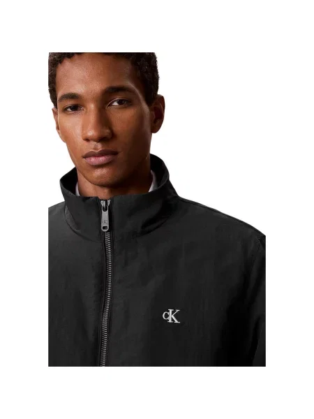 Geacă de blugi Calvin Klein Jeans negru