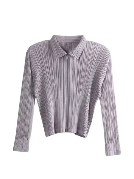 Geacă Pleats Please Issey Miyake violet