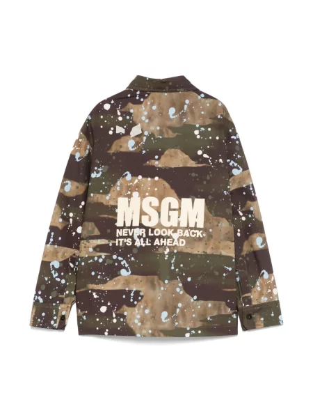 Koszula dziecięca Msgm zielona