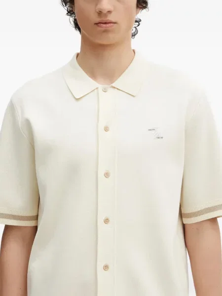Polo Filling Pieces tricotate alb