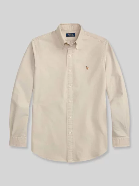 Koszula casual o kroju relaxed fit z czystej bawełny Polo Ralph Lauren beżowa