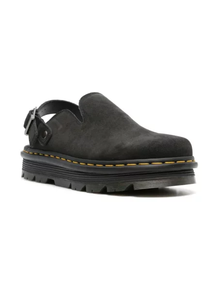 Klapki Dr. Martens skórzane wsuwane czarne