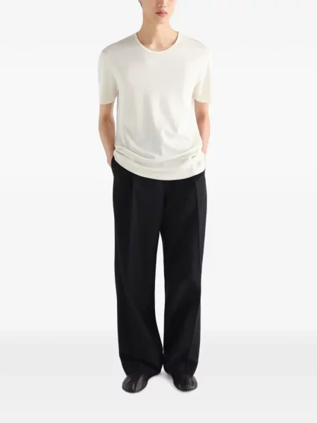 Tricou Lemaire din jerseu alb