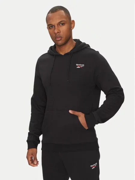 Reebok Mikina Identhlty Small Logo Černá bílá