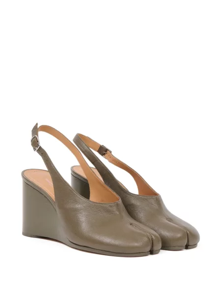 Pantofi cu toc Maison Margiela din piele verde