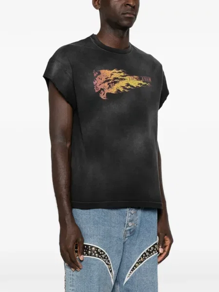 Tricou Thug Club cu imagine negru