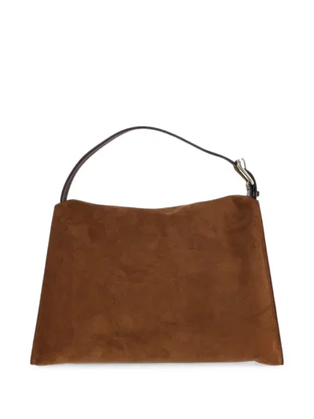 Τσάντα shopper Orciani σουέτ καφέ