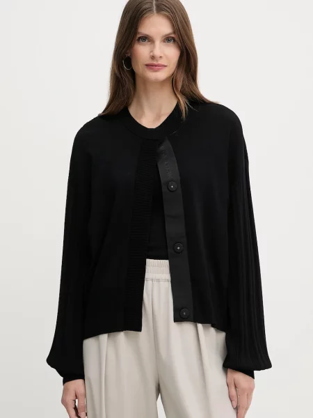 Armani Exchange cardigan light negru