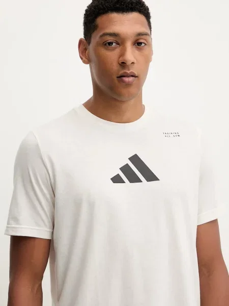 Koszulka adidas CLIMACOOL Graphic krótki rękaw S biała