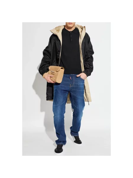 Sweter Dsquared2 wełniany z logo czarny