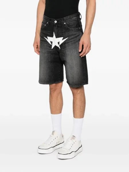 Pantaloni scurți A Bathing Ape® cu imagine negru