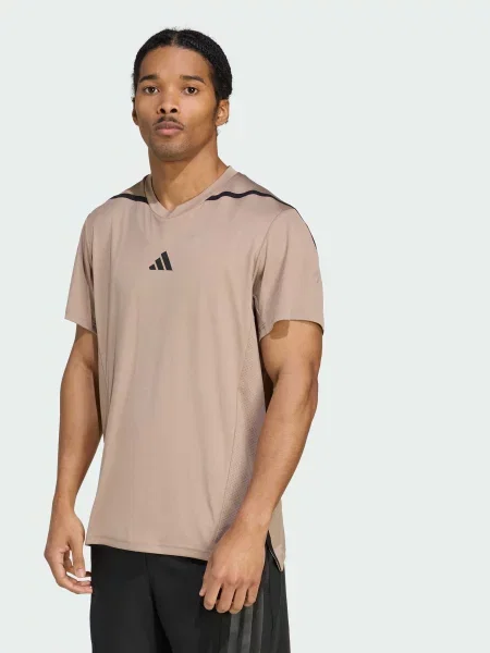 Футболка спортивна adidas коричневий