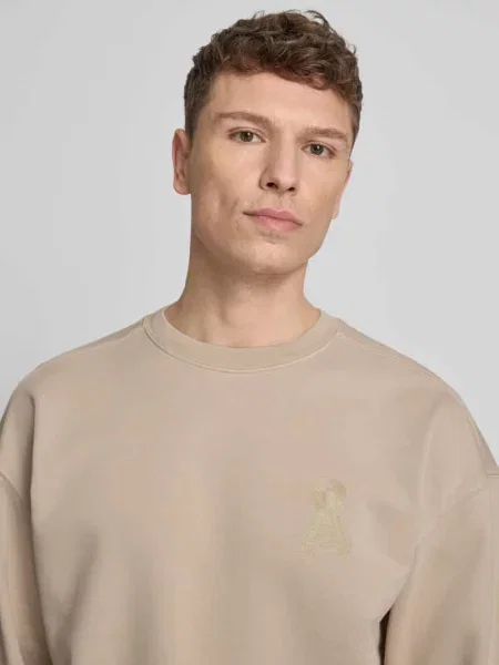 Bluza o kroju relaxed fit z czystej bawełny ekologicznej model ICONIC Å GMT' Armedangels beżowa
