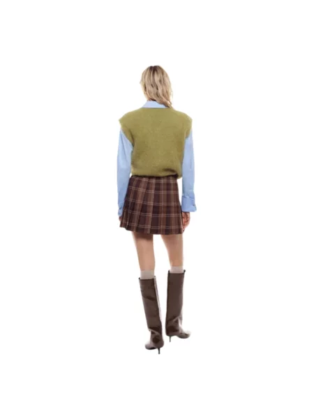 Spódnica mini Imperial brązowa