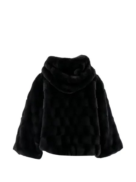 Geacă Pinko cu blană negru