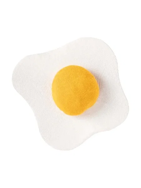 Чорапи Eat My Socks Fried Egg 2 чифта бежово