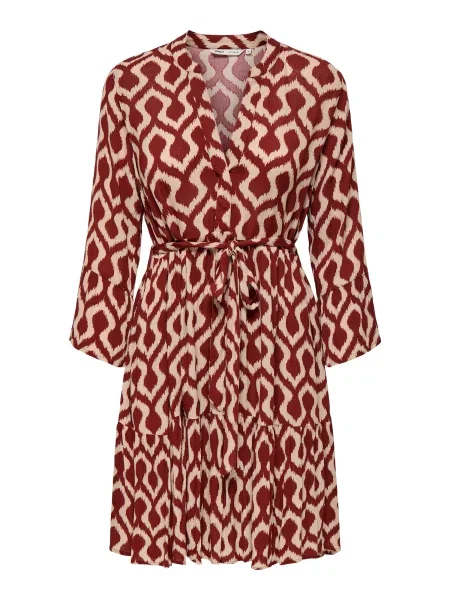 ONLY Rochie ONLCLEMMENTINE / maro ruginiu bej