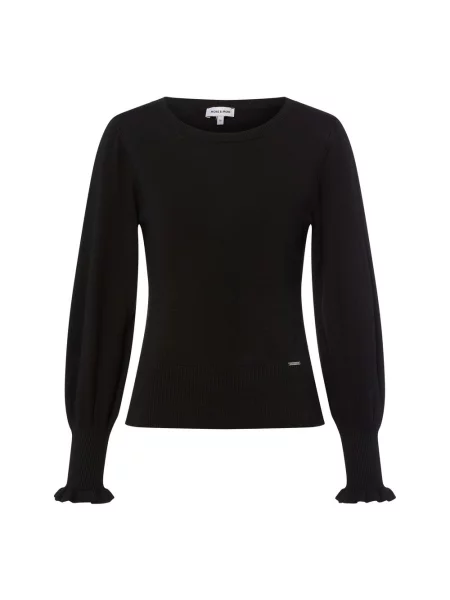 More & More Sweter z dzianiny Kobiety jednolity 34 czarny