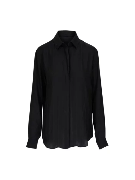 Koszula Saint Laurent z długim rękawem czarna