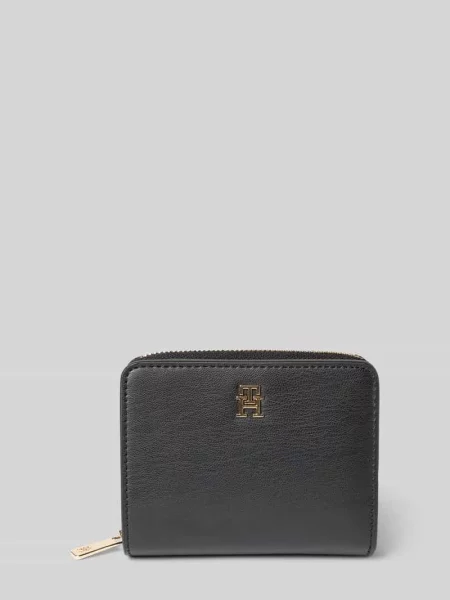 Tommy Hilfiger Portfel Kobiety Sztuczna skóra czarny jednolity ONE SIZE niebieski