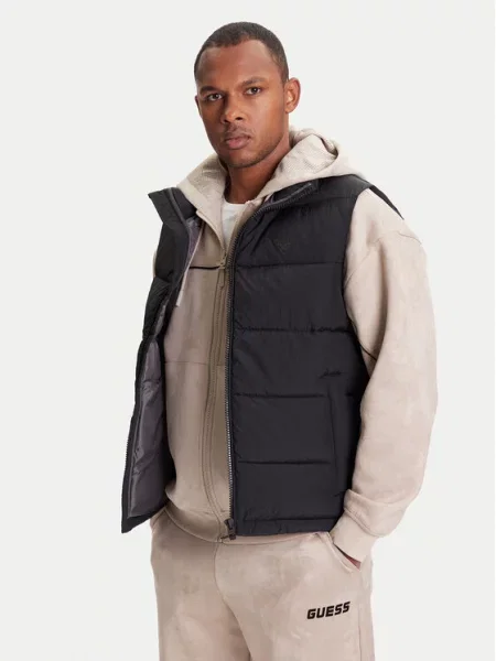 GUESS ACTIVE Vestă NEW ROHAN | negru