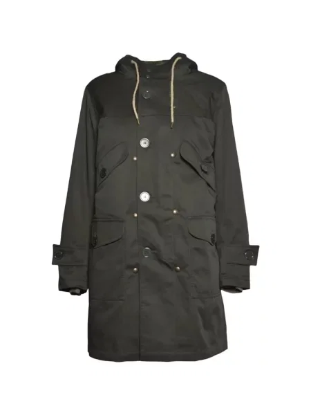 Geacă parka Equipe '70 cu glugă cu cordon verde