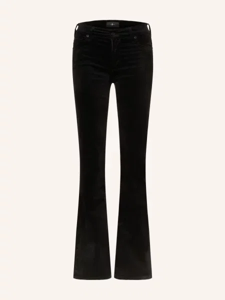 7 For All Mankind Jeansy Bootcut The Leggy Bootcut schwarz czarne