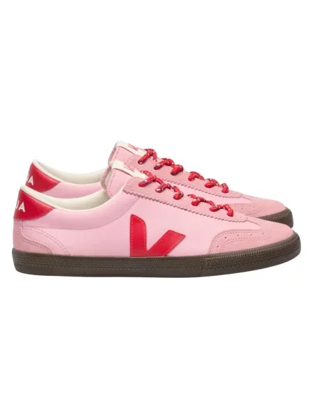 Veja sneakersy skórzane Volley różowy