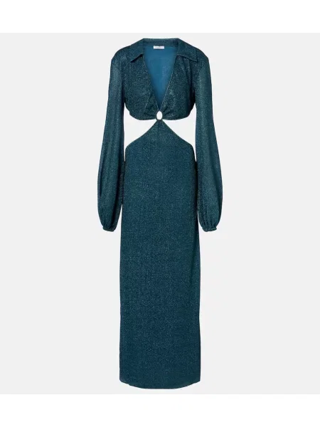 Rochie maxi Oseree de costum verde