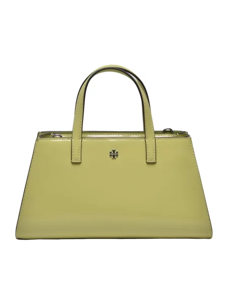Shopperka Tory Burch skórzana zielona