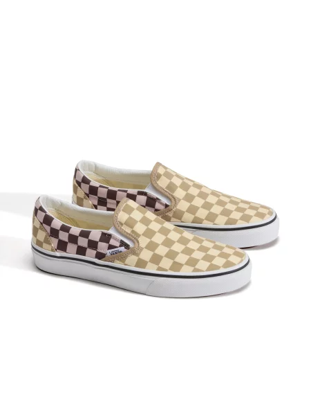 VANS Slip-on obuv Classic svetložltá / tmavožltá / cyklaménová ružová