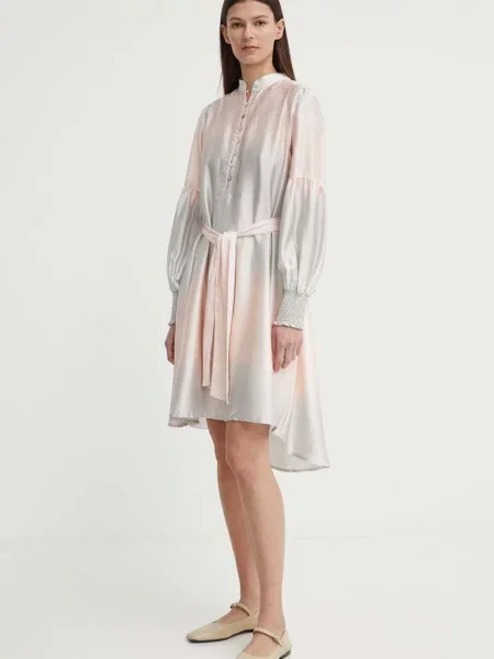 Платье мини Bruuns Bazaar клеш бежевое