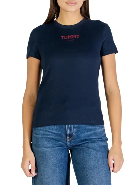 Koszulka Tommy Hilfiger Jeans niebieska