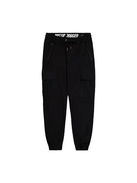 ALPHA INDUSTRIES Pantaloni cu Ripstop' negru