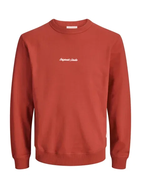 JACK & JONES Majica JORNorrebro karminsko rdeča bela