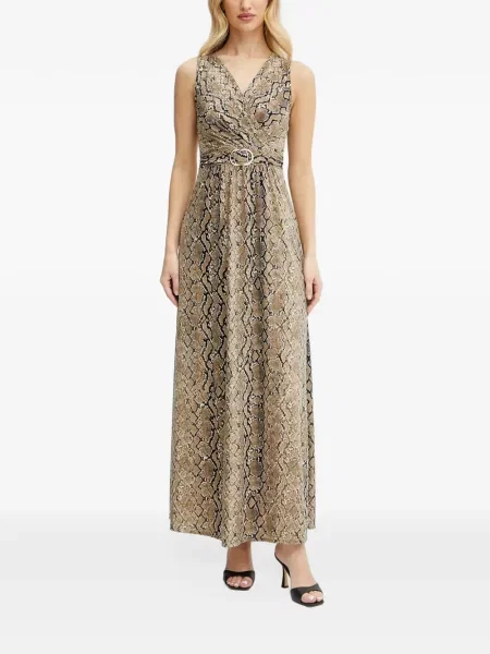 Rochie maxi Morgan cu imagine cu model piele de șarpe