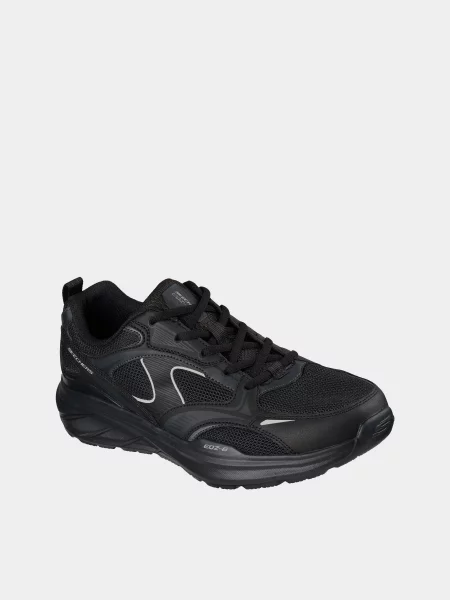 Кожаные повседневные кроссовки Skechers черные
