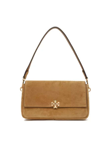 Torebka Tory Burch zamszowa brązowa