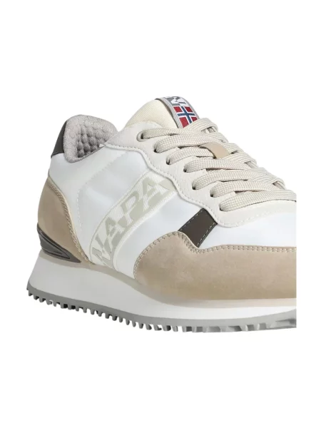 Sneakersy Napapijri zamszowe białe