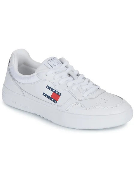 Kožené tenisky Tommy Jeans biela