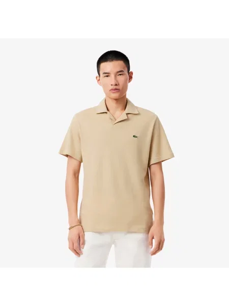 Классическое поло Lacoste бежевое