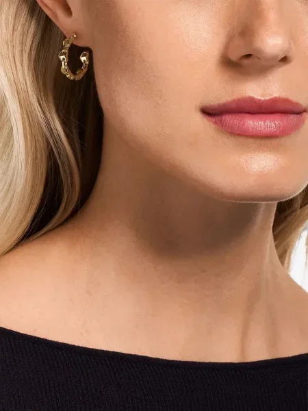 Cercei Emporio Armani cu motiv cu inimi