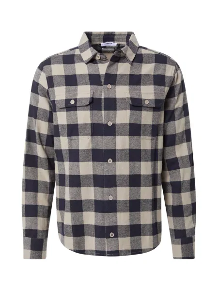 DAN FOX APPAREL Cămașă Efe / maro deschis negru