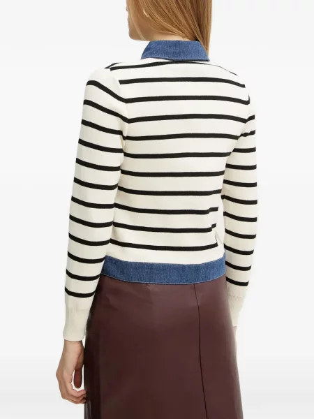 Cardigan Morgan cu dungi alb