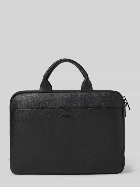 Torba na laptop ze skóry z uchwytem model Cardona Samu' Joop! Collection czarna